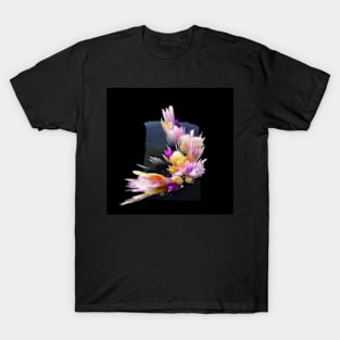 flowers 3d abstract digital painting T-Shirt